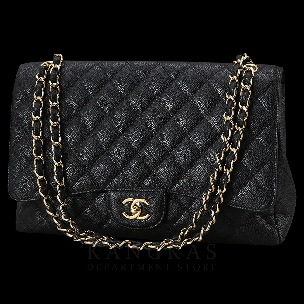 CHANEL(USED)샤넬 클래식 캐비어 맥시 원플랩