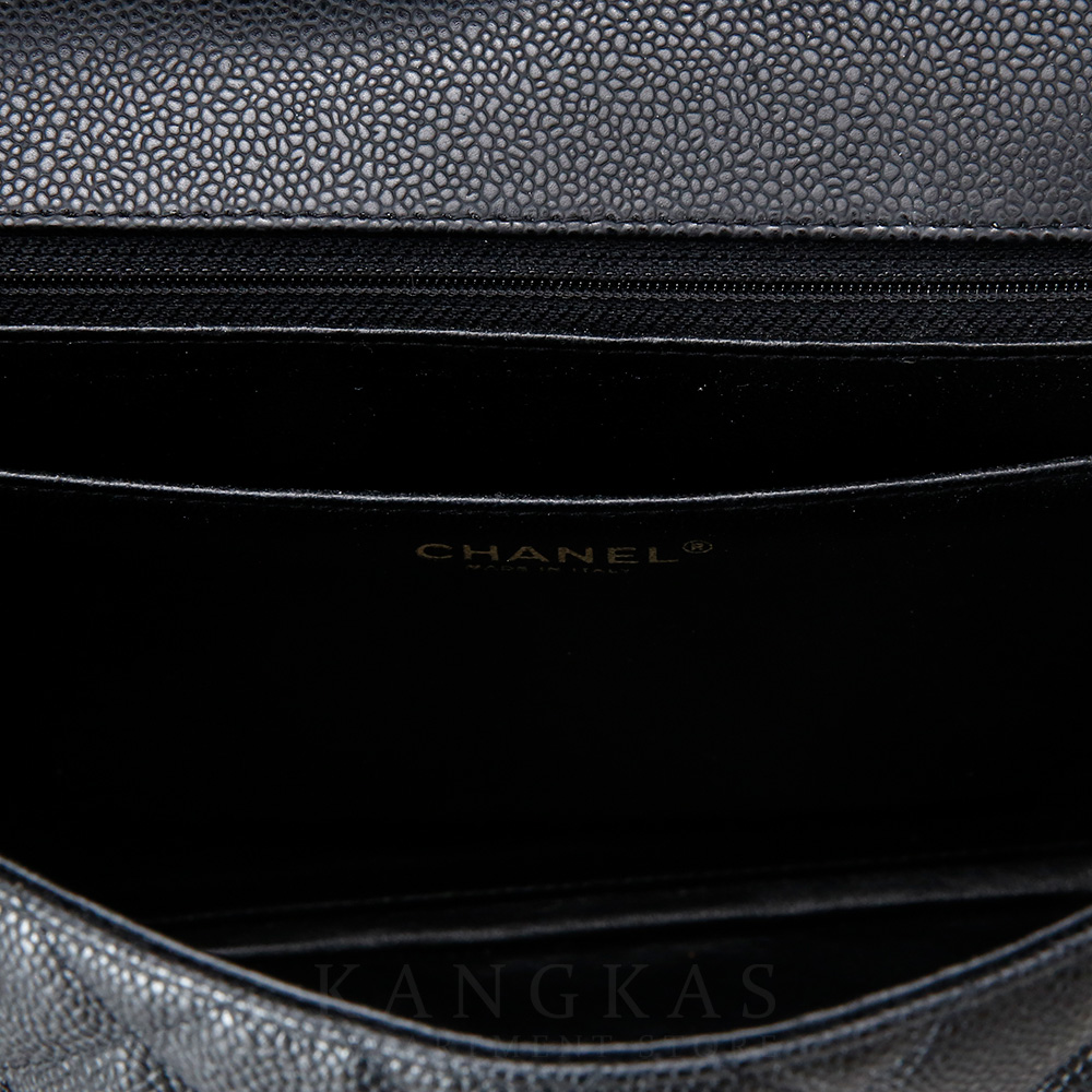 CHANEL(USED)샤넬 클래식 캐비어 맥시 원플랩