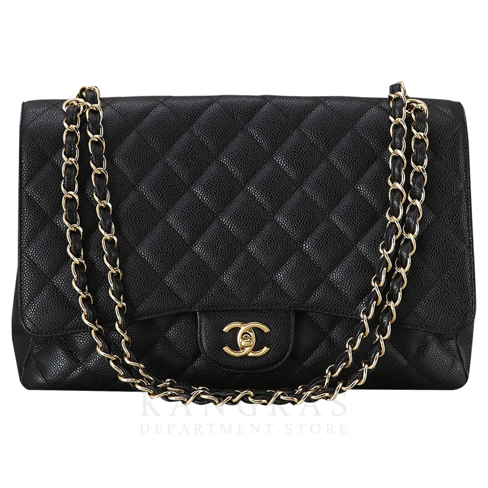 CHANEL(USED)샤넬 클래식 캐비어 맥시 원플랩