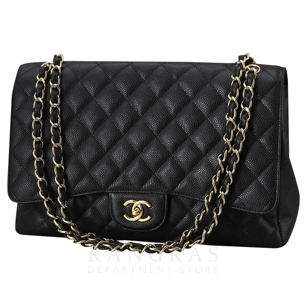 CHANEL(USED)샤넬 클래식 캐비어 맥시 원플랩