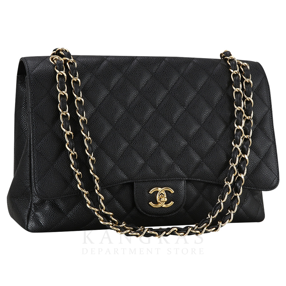 CHANEL(USED)샤넬 클래식 캐비어 맥시 원플랩