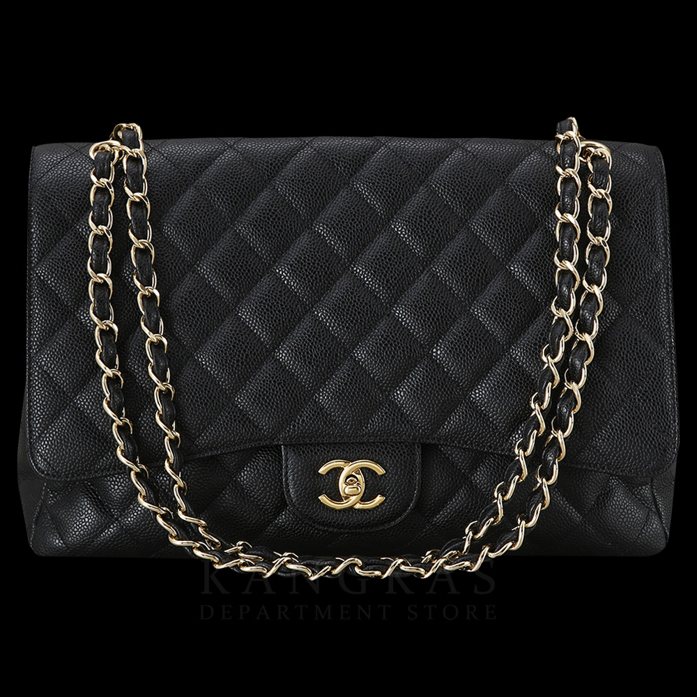 CHANEL(USED)샤넬 클래식 캐비어 맥시 원플랩