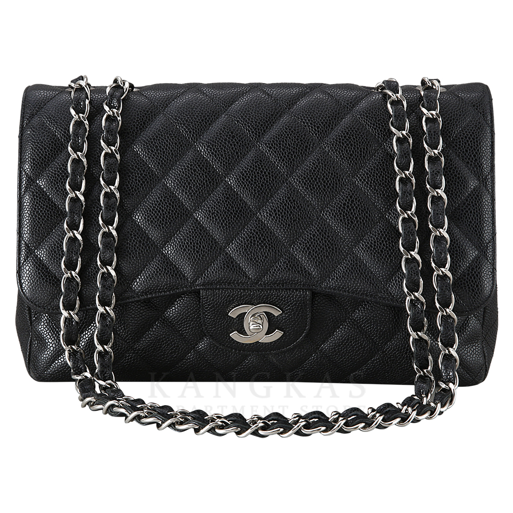 CHANEL(USED)샤넬 캐비어 클래식 점보 은장