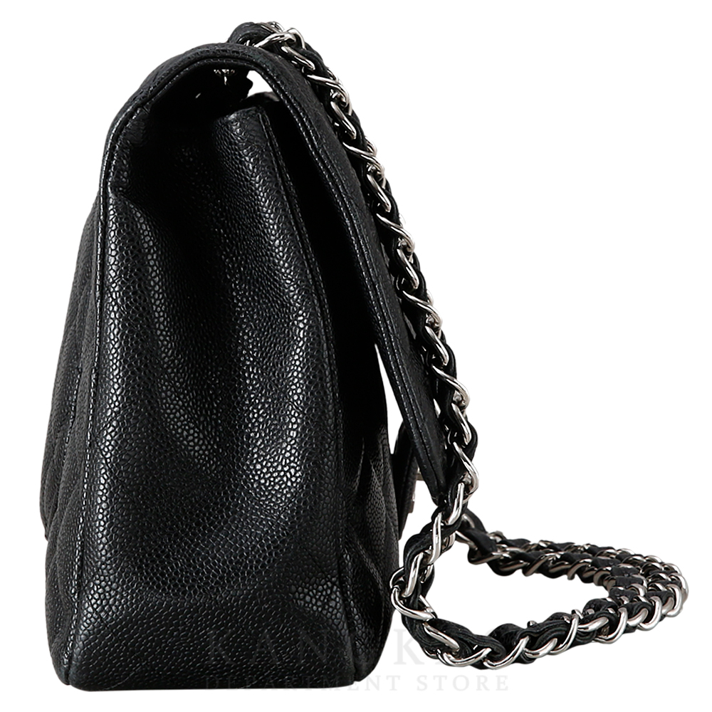 CHANEL(USED)샤넬 캐비어 클래식 점보 은장