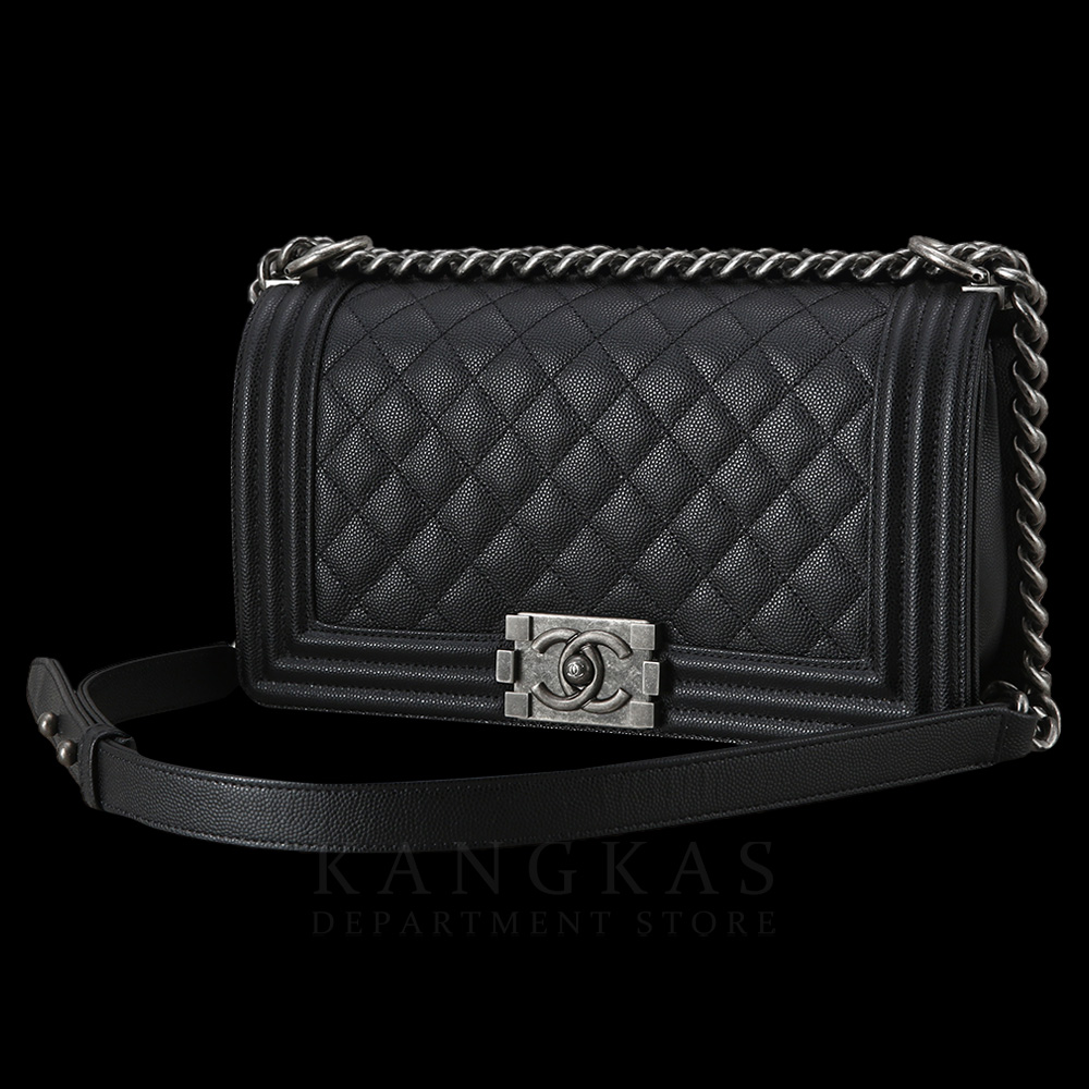 CHANEL(USED)샤넬 A67086 보이샤넬 캐비어 미듐