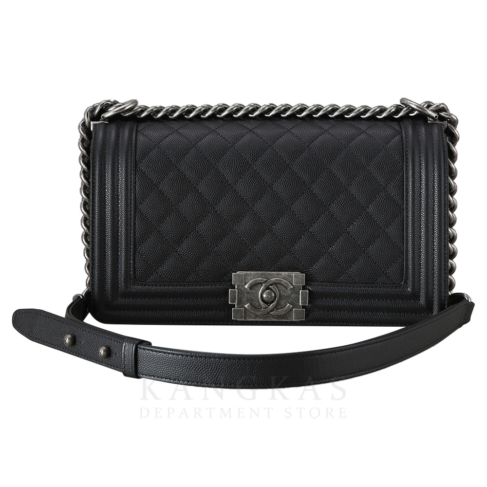 CHANEL(USED)샤넬 A67086 보이샤넬 캐비어 미듐