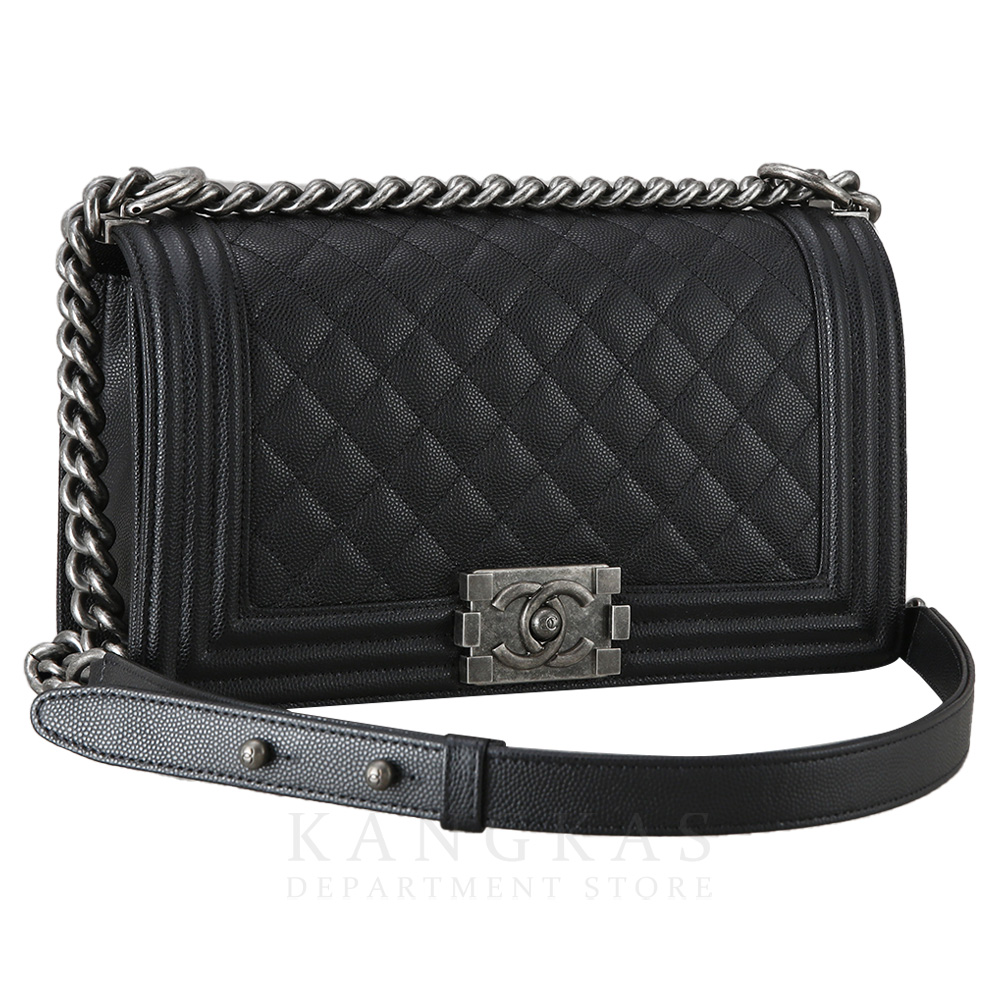 CHANEL(USED)샤넬 A67086 보이샤넬 캐비어 미듐