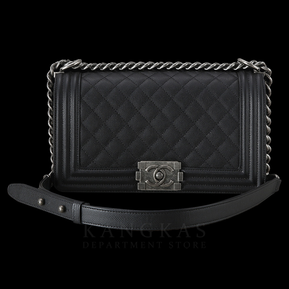 CHANEL(USED)샤넬 A67086 보이샤넬 캐비어 미듐