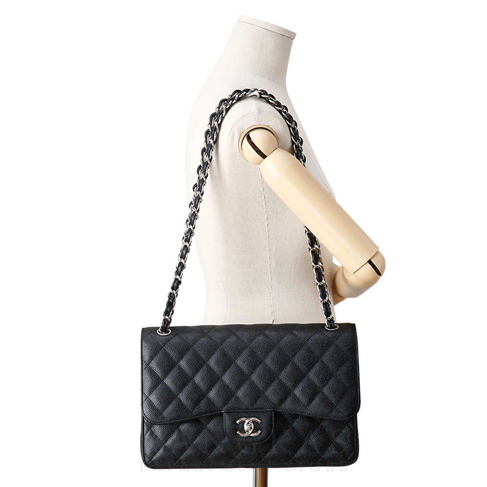 CHANEL(USED)샤넬 캐비어 클래식 점보 플랩백