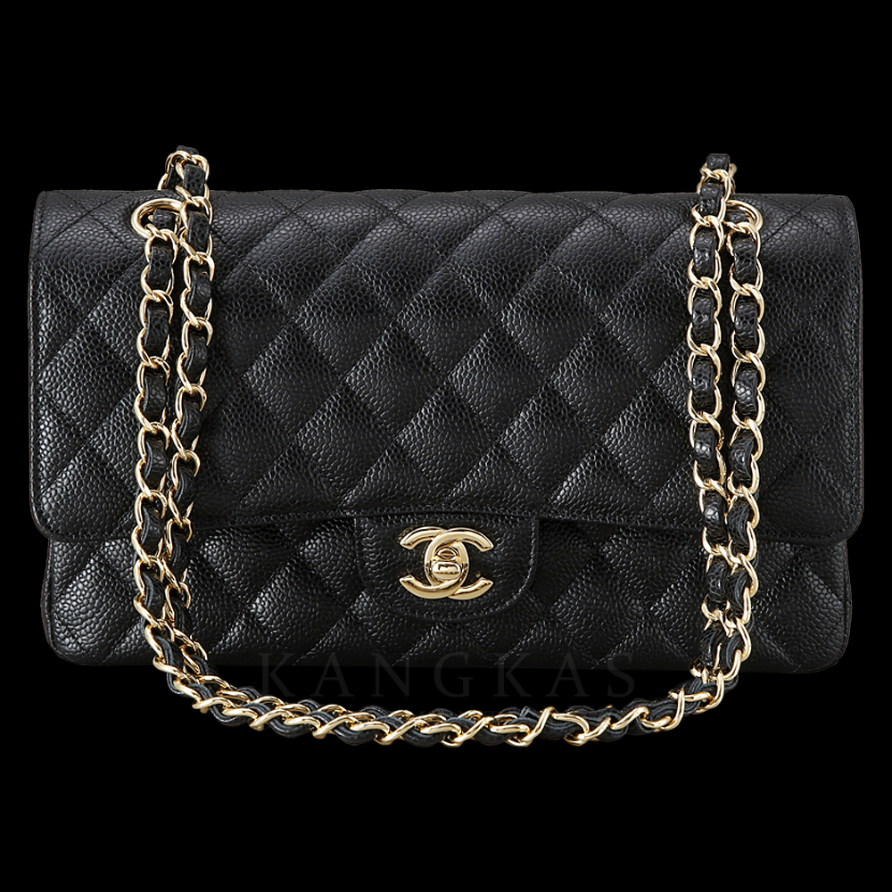 CHANEL(USED)샤넬 A01112 캐비어 클래식 미듐 플랩백