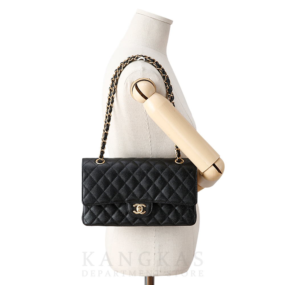 CHANEL(USED)샤넬 A01112 캐비어 클래식 미듐 플랩백