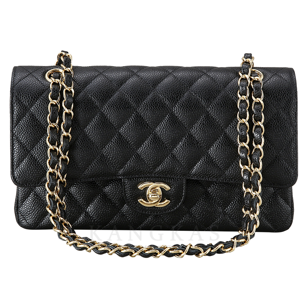 CHANEL(USED)샤넬 A01112 캐비어 클래식 미듐 플랩백