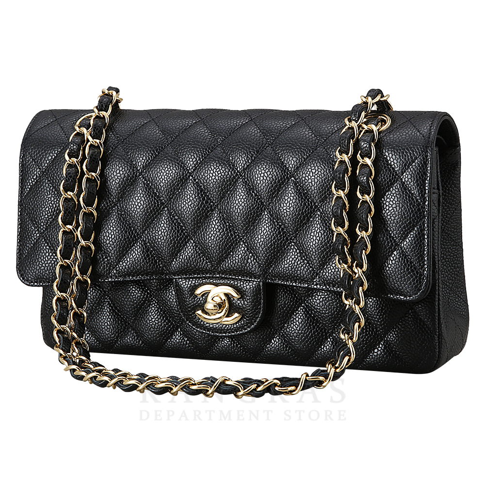 CHANEL(USED)샤넬 A01112 캐비어 클래식 미듐 플랩백