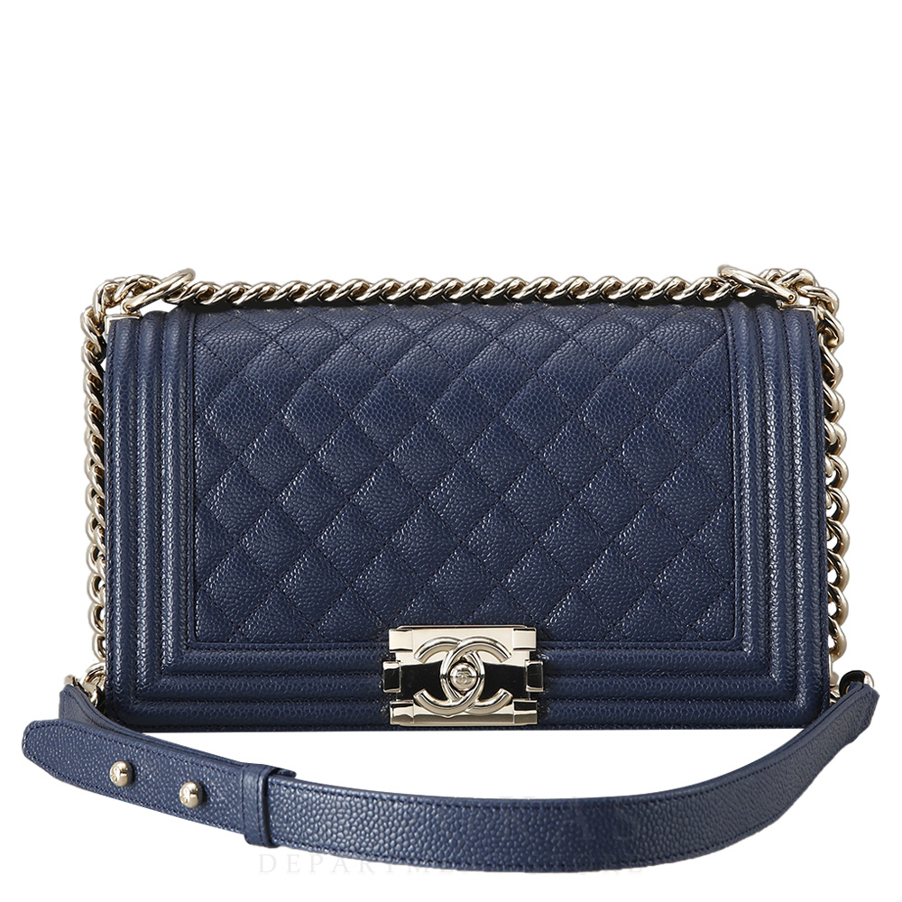 CHANEL(USED)샤넬 캐비어 보이샤넬 미듐 플랩백