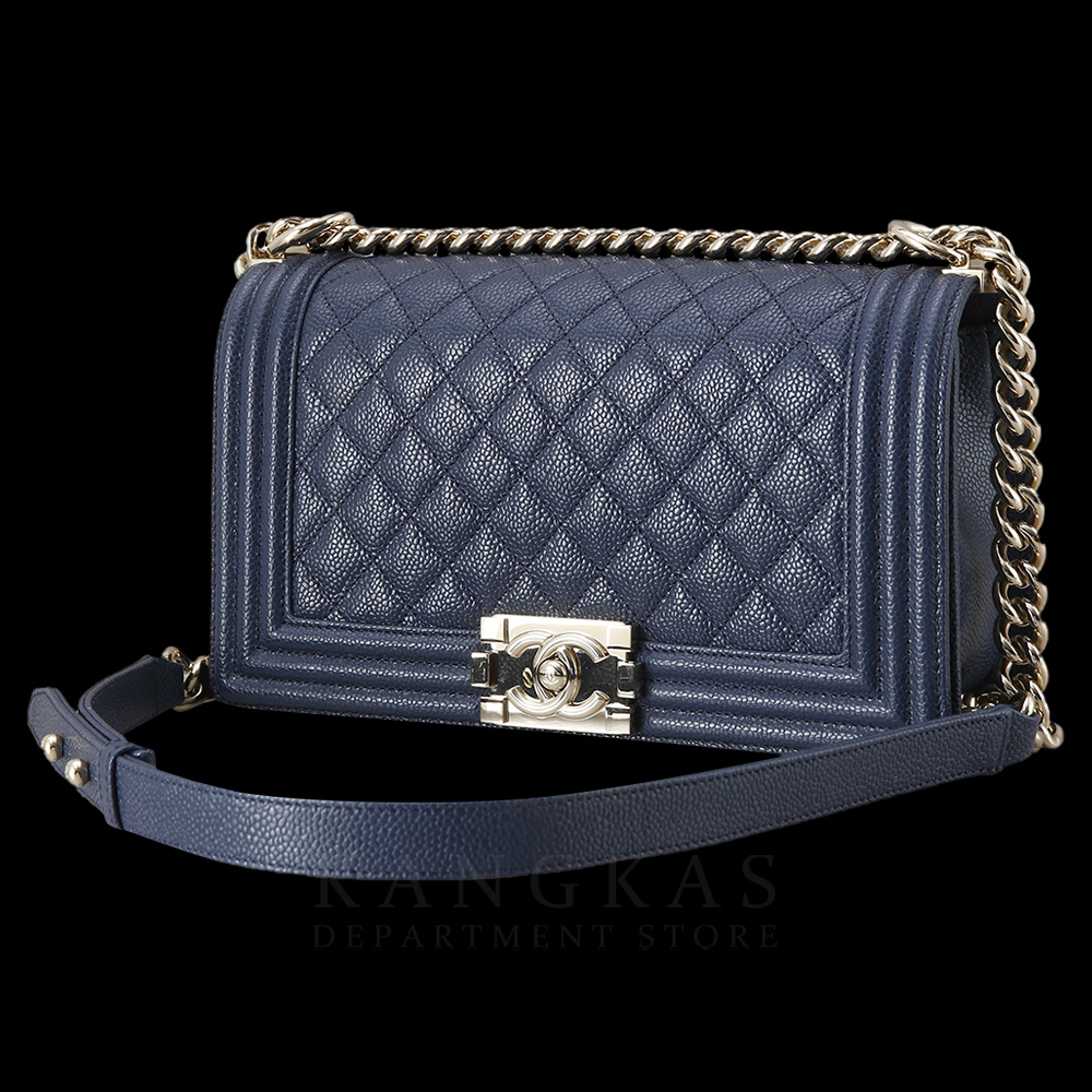 CHANEL(USED)샤넬 캐비어 보이샤넬 미듐 플랩백