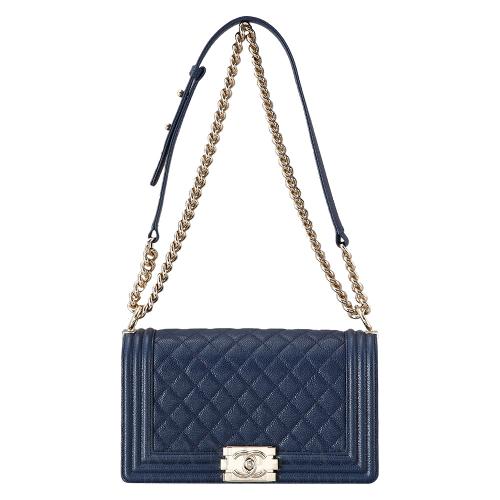 CHANEL(USED)샤넬 캐비어 보이샤넬 미듐 플랩백