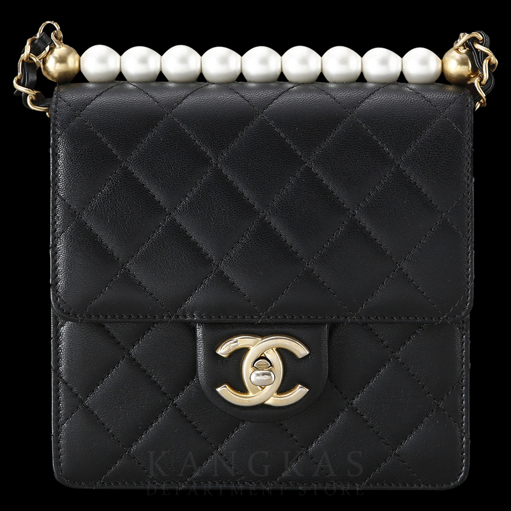 CHANEL(USED)샤넬 AS0584 시즌 진주 장식 정사각 플랩백