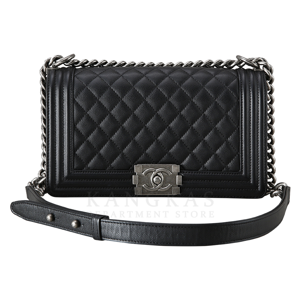 CHANEL(USED)샤넬 캐비어 보이샤넬 미듐