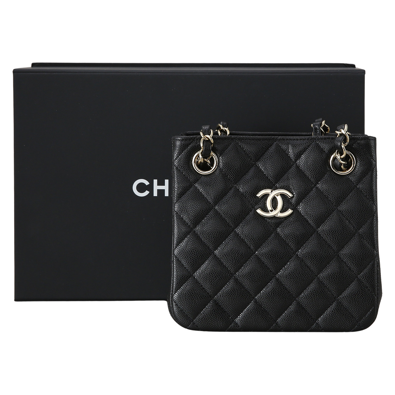 CHANEL(USED)샤넬 AS3176 캐비어 클래식 미니 버킷백