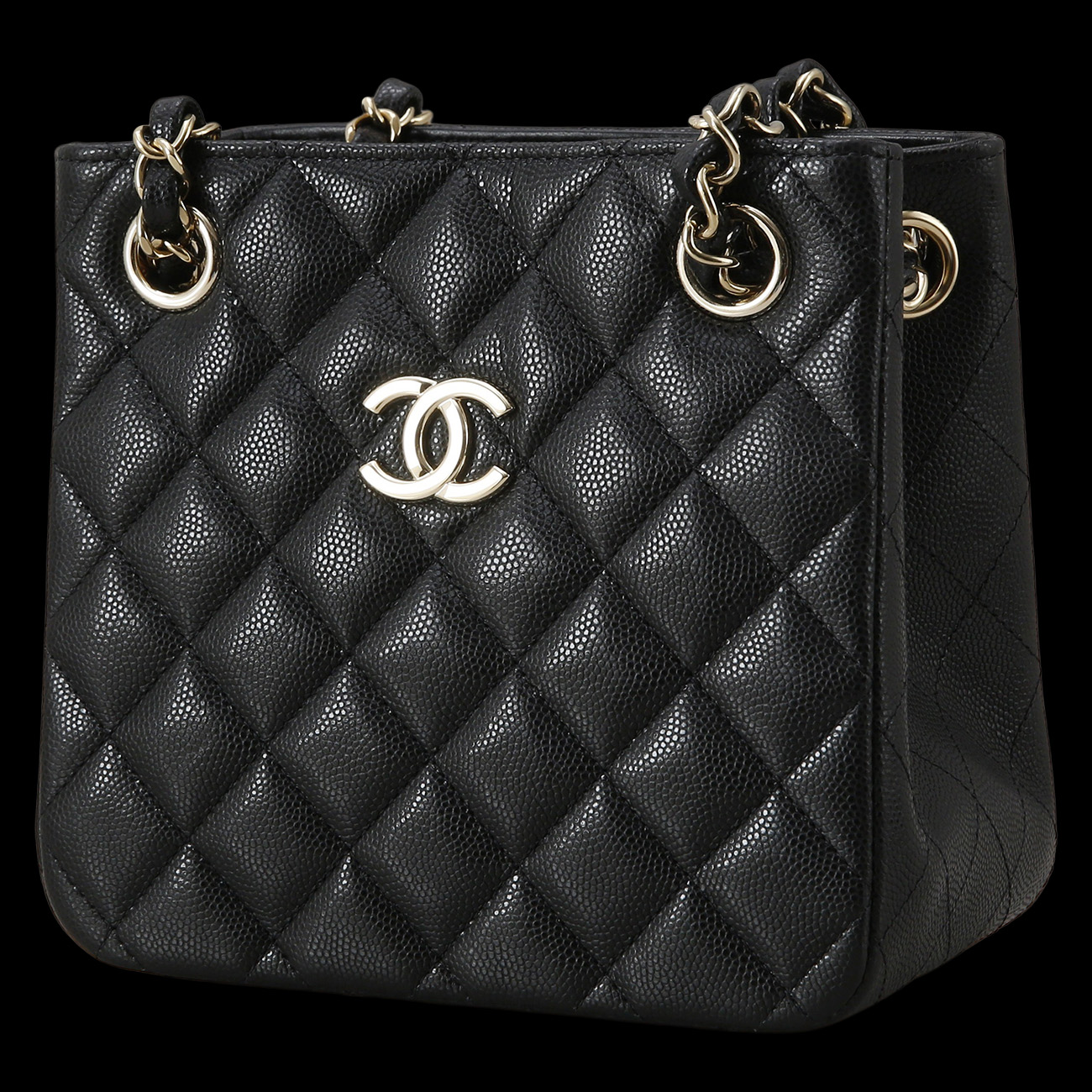 CHANEL(USED)샤넬 AS3176 캐비어 클래식 미니 버킷백