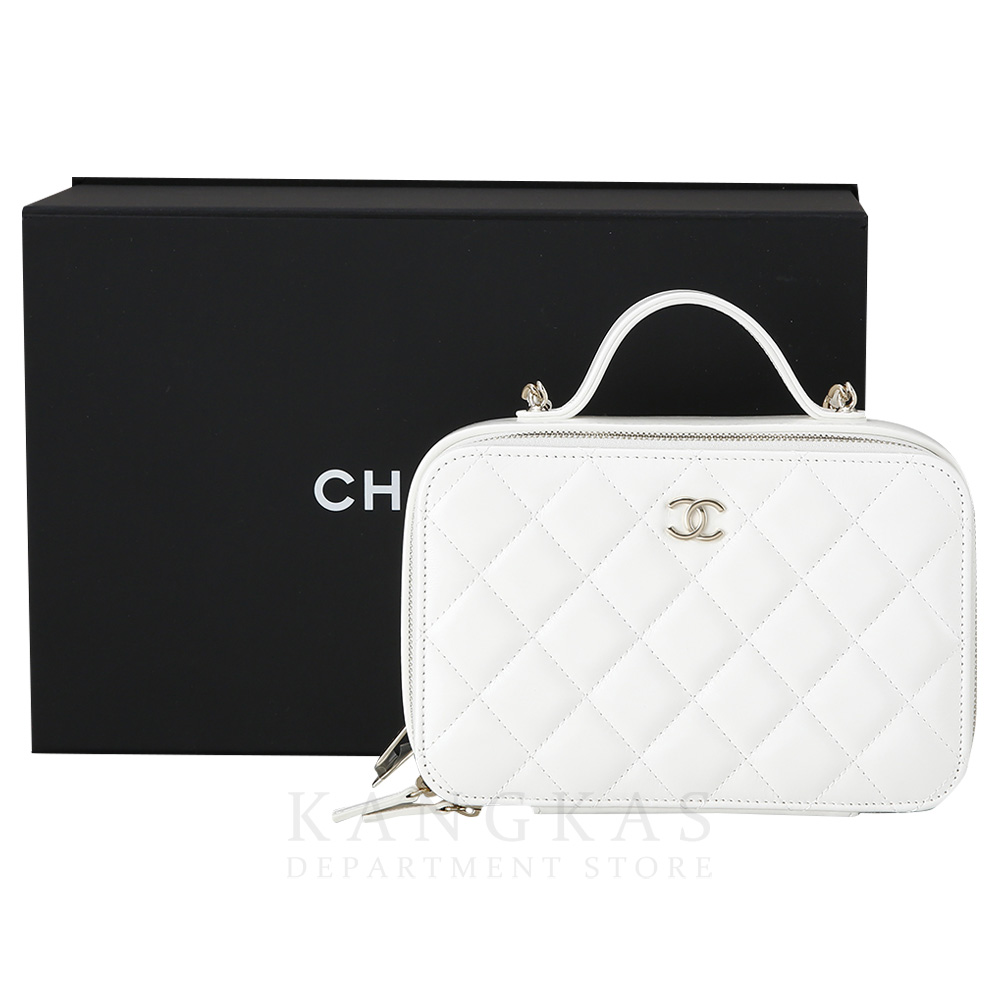 CHANEL(USED)샤넬 시즌 탑핸들 코스메틱 크로스백