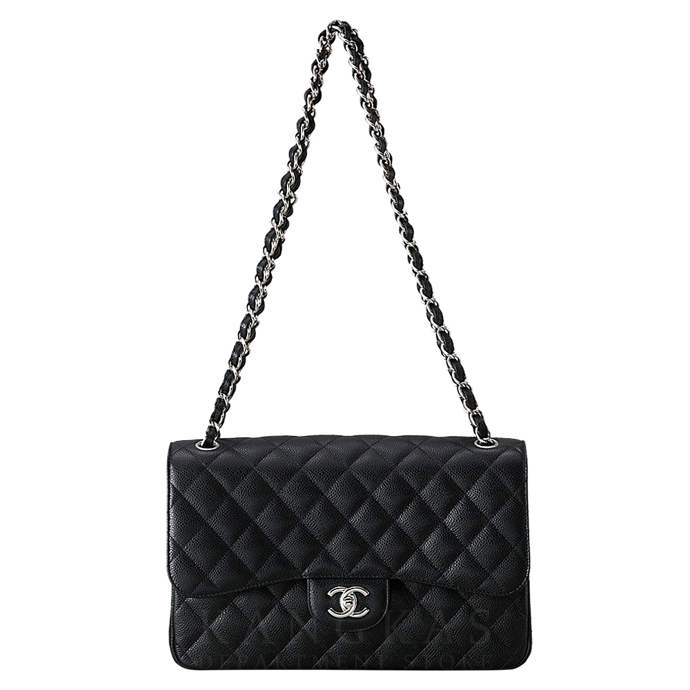 CHANEL(USED)샤넬 A58600 캐비어 클래식 라지 플랩백