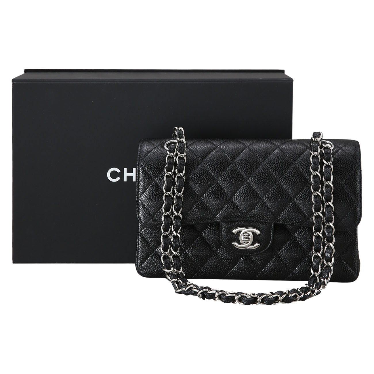 CHANEL(USED)샤넬 캐비어 클래식 스몰 플랩백