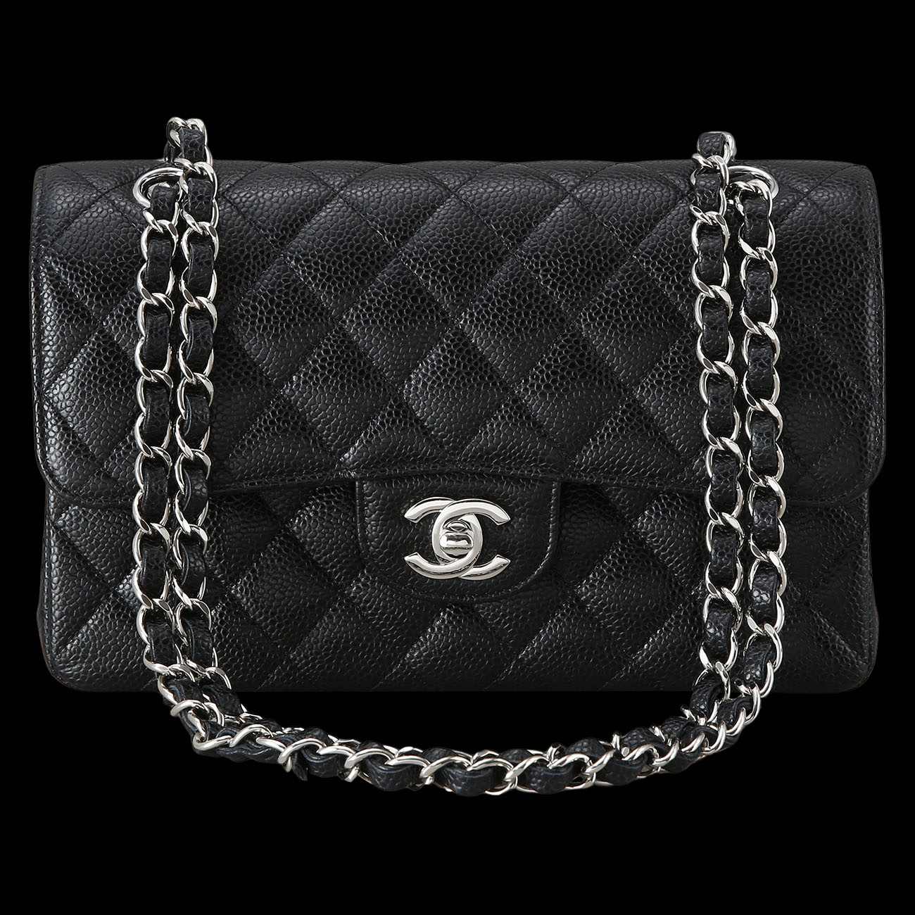 CHANEL(USED)샤넬 캐비어 클래식 스몰 플랩백