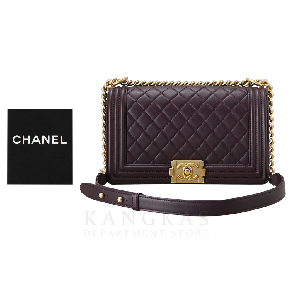 CHANEL(USED)샤넬 램스킨 보이샤넬 미듐 플랩백