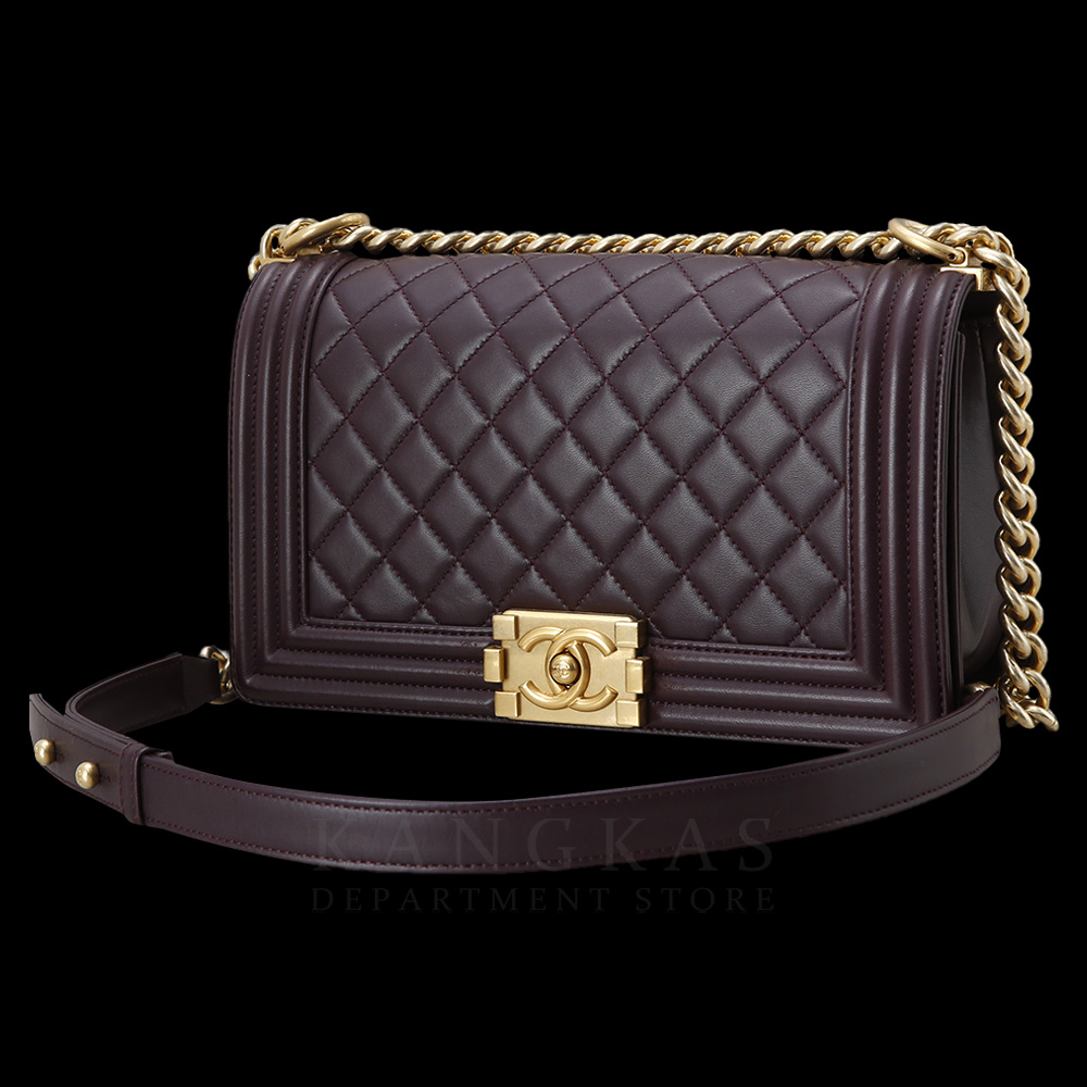 CHANEL(USED)샤넬 램스킨 보이샤넬 미듐 플랩백