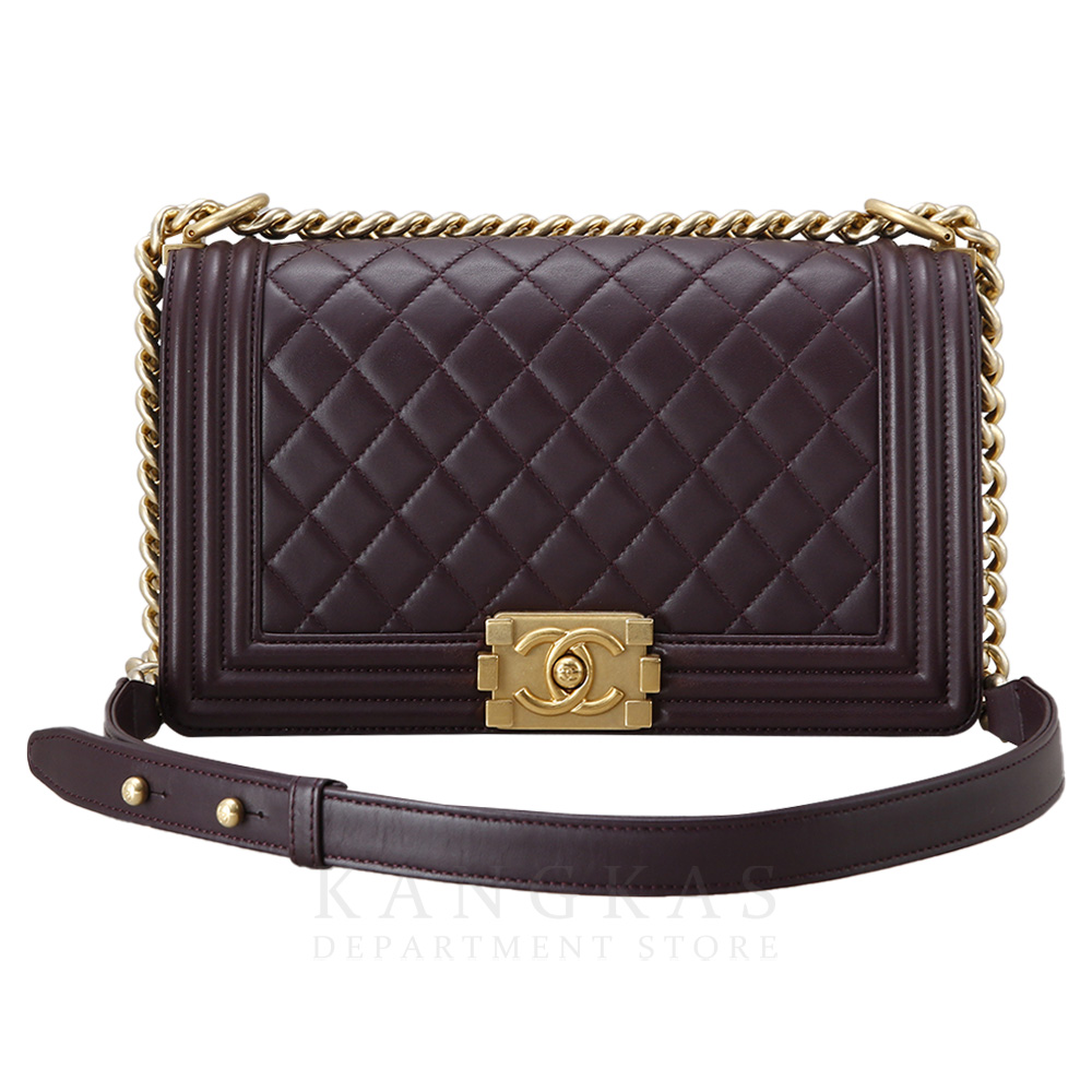 CHANEL(USED)샤넬 램스킨 보이샤넬 미듐 플랩백