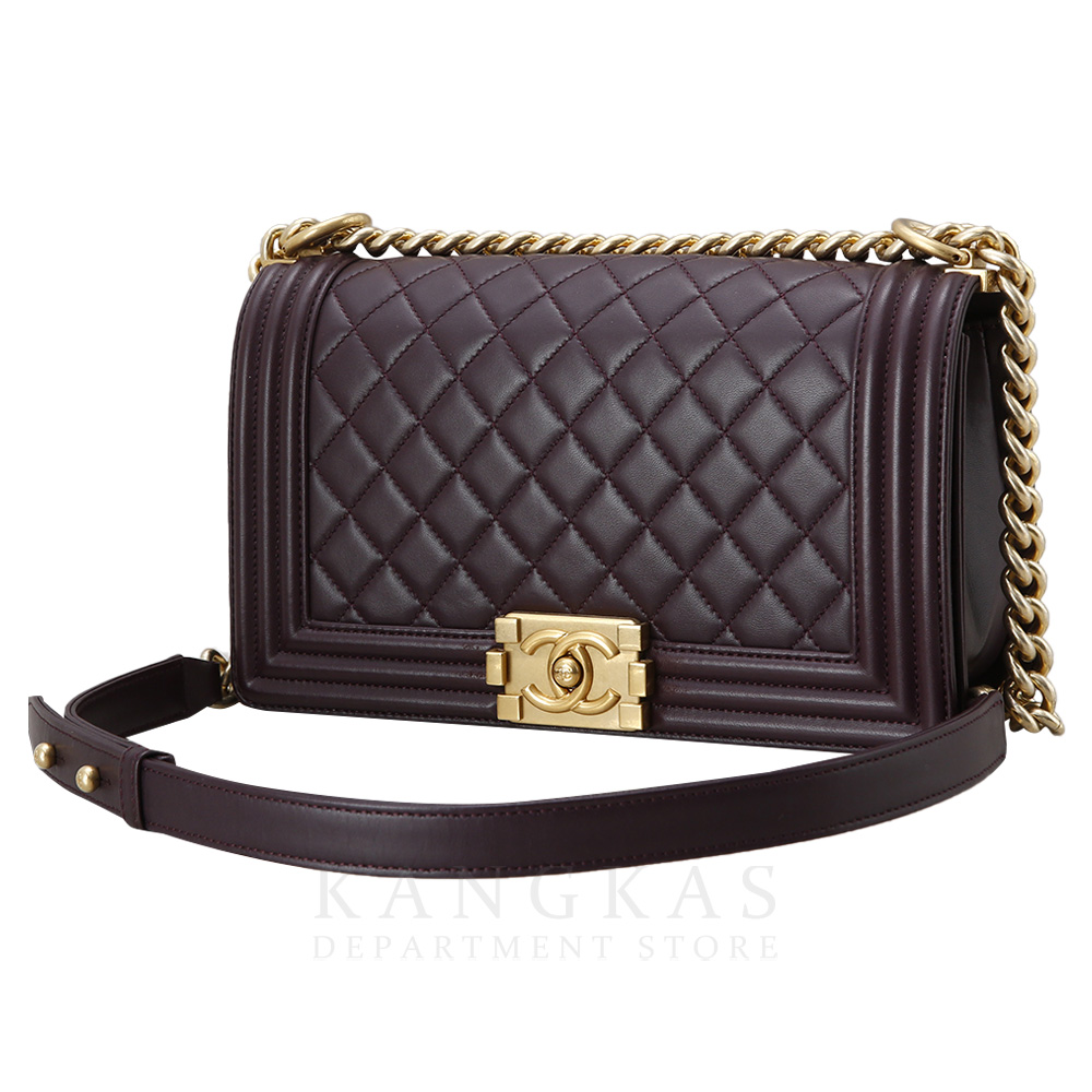 CHANEL(USED)샤넬 램스킨 보이샤넬 미듐 플랩백