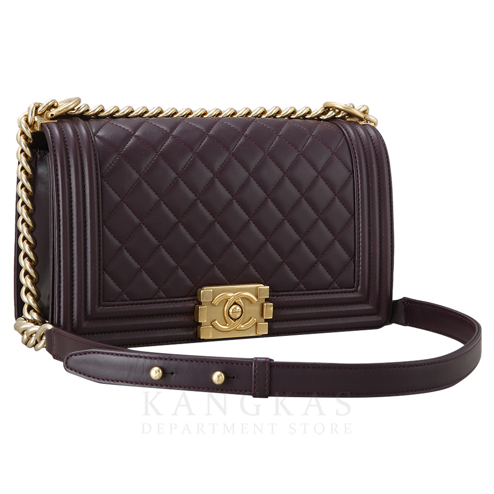 CHANEL(USED)샤넬 램스킨 보이샤넬 미듐 플랩백