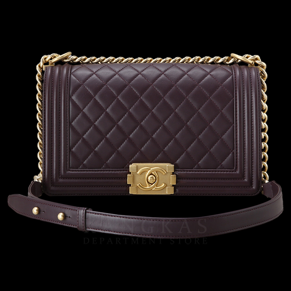 CHANEL(USED)샤넬 램스킨 보이샤넬 미듐 플랩백