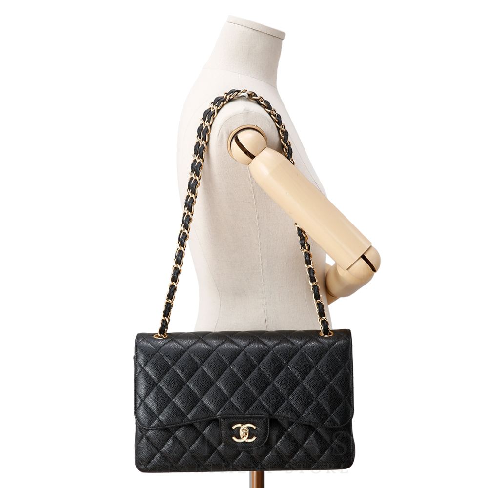 CHANEL(USED)샤넬 클래식 캐비어 라지 플랩백