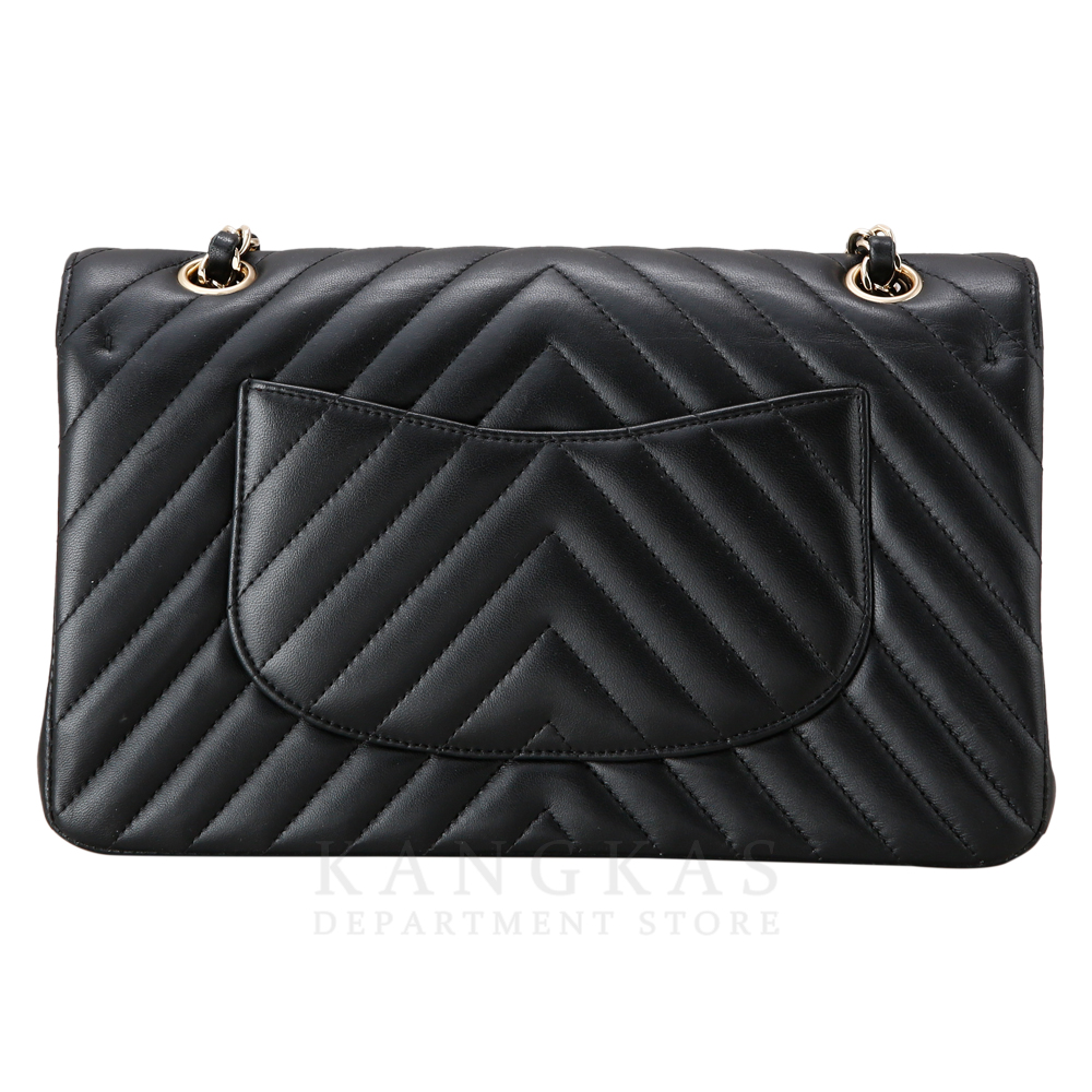 CHANEL(USED)샤넬 클래식 램스킨 쉐브론 미듐
