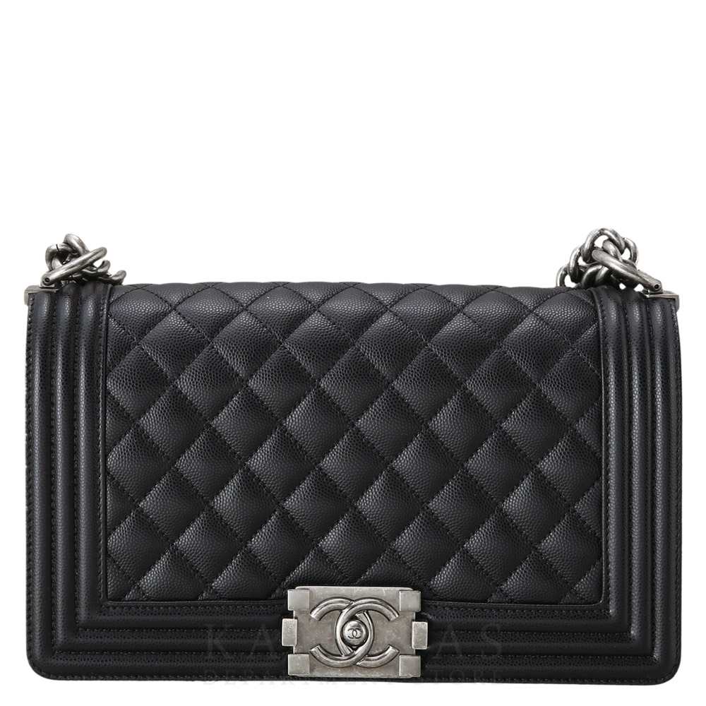 CHANEL(USED)샤넬 캐비어 보이샤넬 미듐 플랩백