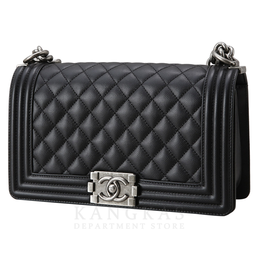 CHANEL(USED)샤넬 캐비어 보이샤넬 미듐 플랩백