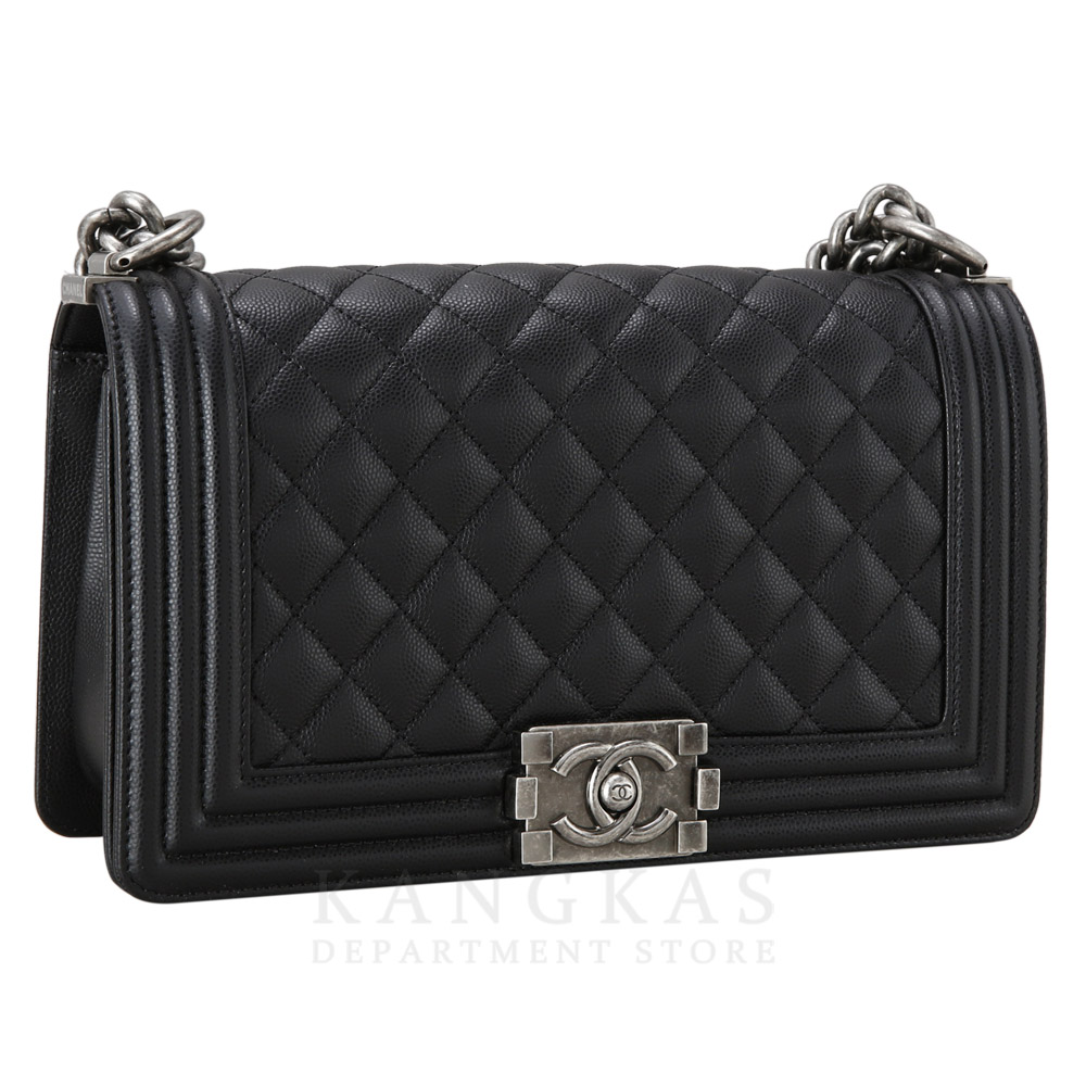CHANEL(USED)샤넬 캐비어 보이샤넬 미듐 플랩백
