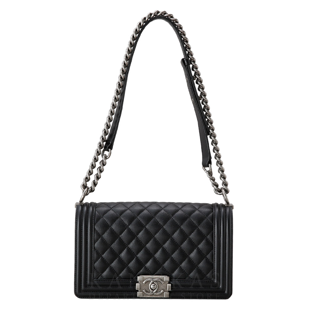 CHANEL(USED)샤넬 캐비어 보이샤넬 미듐 플랩백