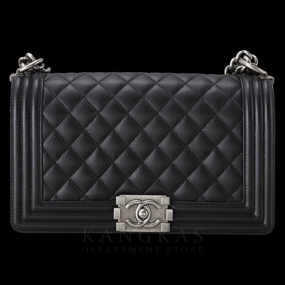 CHANEL(USED)샤넬 캐비어 보이샤넬 미듐 플랩백