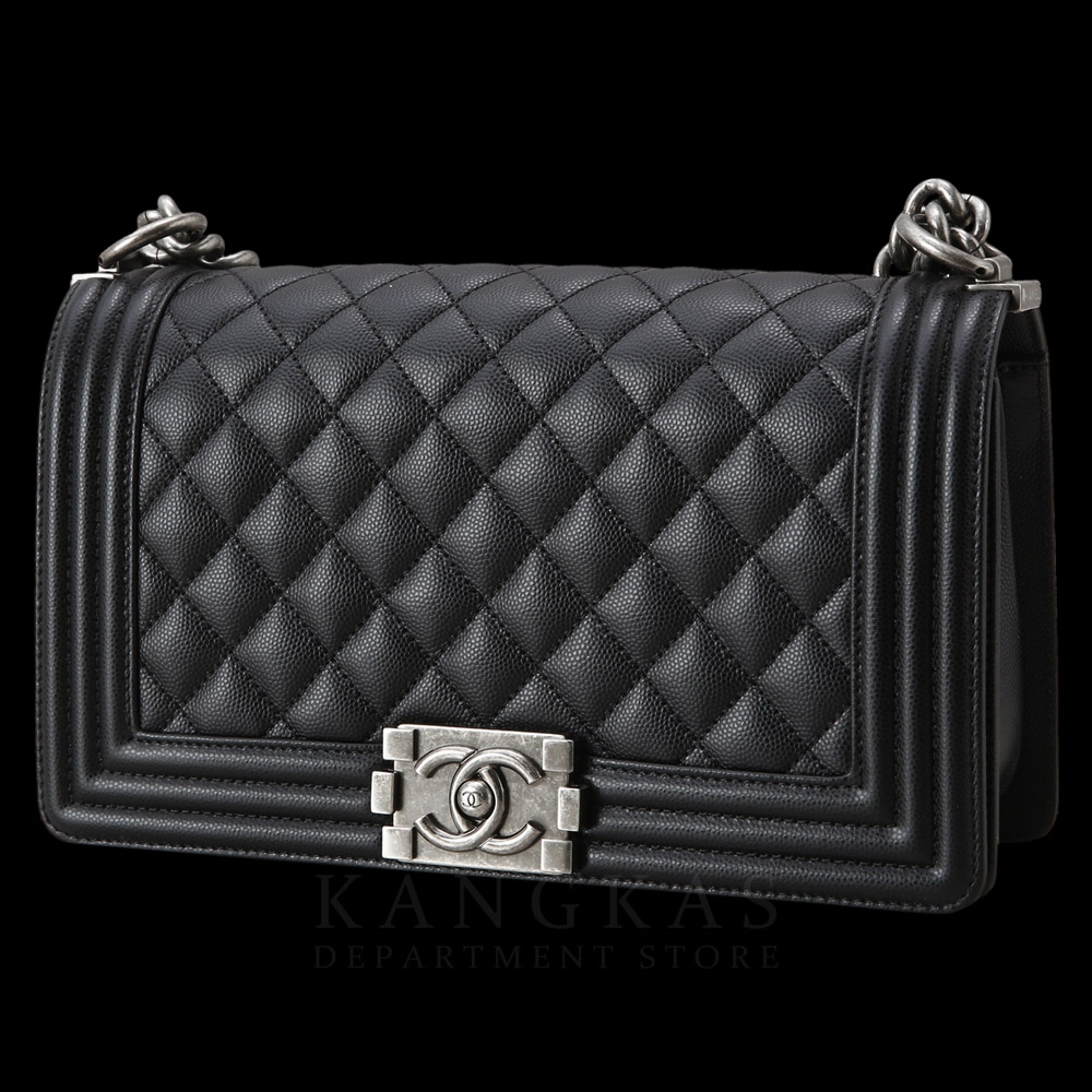 CHANEL(USED)샤넬 캐비어 보이샤넬 미듐 플랩백