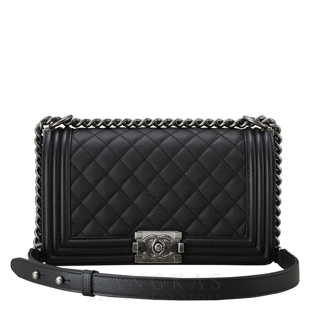 CHANEL(USED)샤넬 보이샤넬 캐비어 미듐