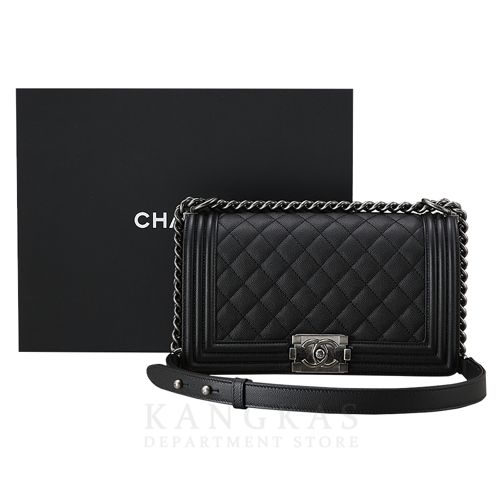CHANEL(USED)샤넬 보이샤넬 캐비어 미듐