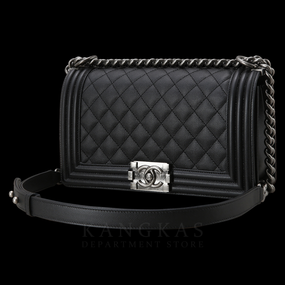 CHANEL(USED)샤넬 보이샤넬 캐비어 미듐