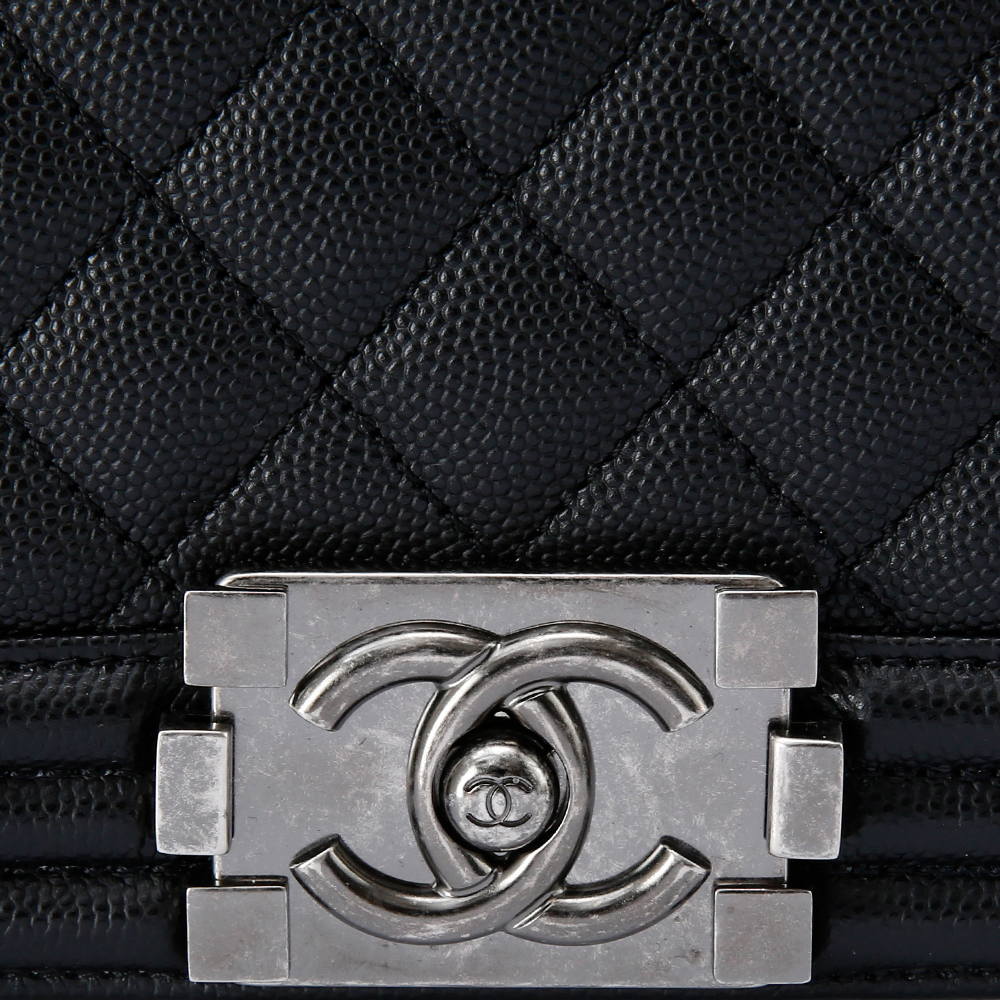 CHANEL(USED)샤넬 보이샤넬 캐비어 미듐