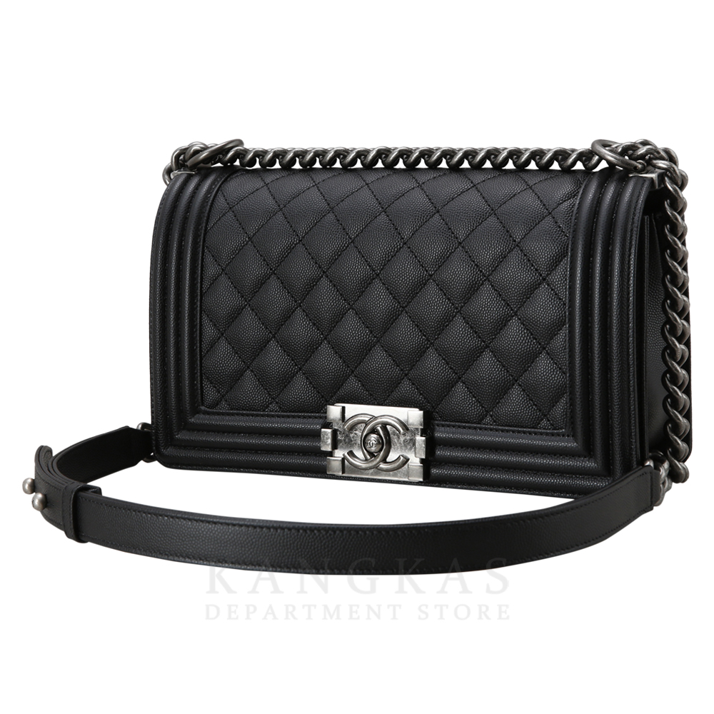 CHANEL(USED)샤넬 보이샤넬 캐비어 미듐