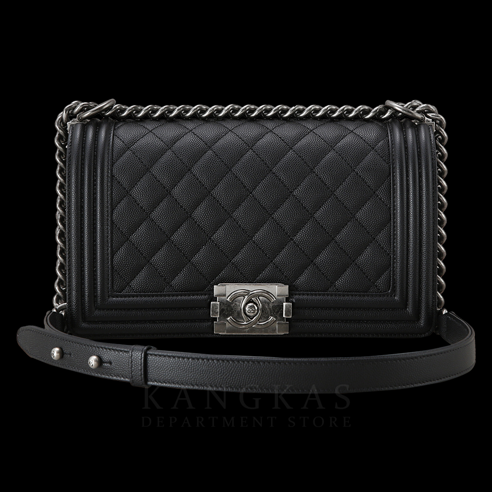 CHANEL(USED)샤넬 보이샤넬 캐비어 미듐