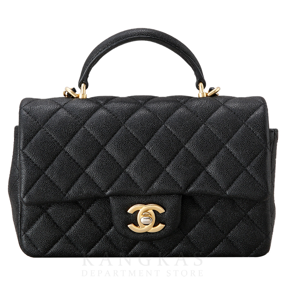 CHANEL(USED)샤넬 AS2431 캐비어 뉴미니 탑핸들