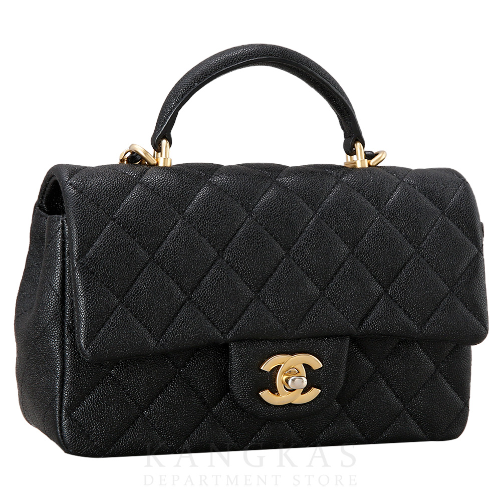 CHANEL(USED)샤넬 AS2431 캐비어 뉴미니 탑핸들